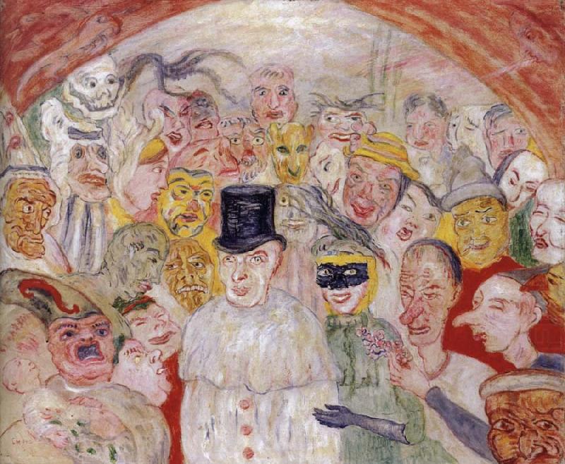 James Ensor The Puzzled Masks china oil painting image